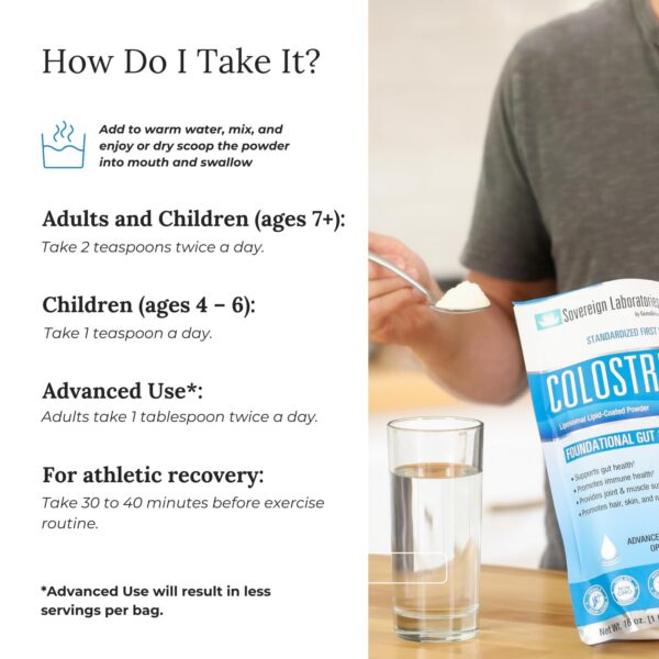 Etiqueta Colostrum-LD en frasco