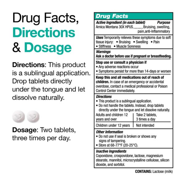 Version 1.0.0 Combinación natural Arnica y Bromelina para alivio de dolor