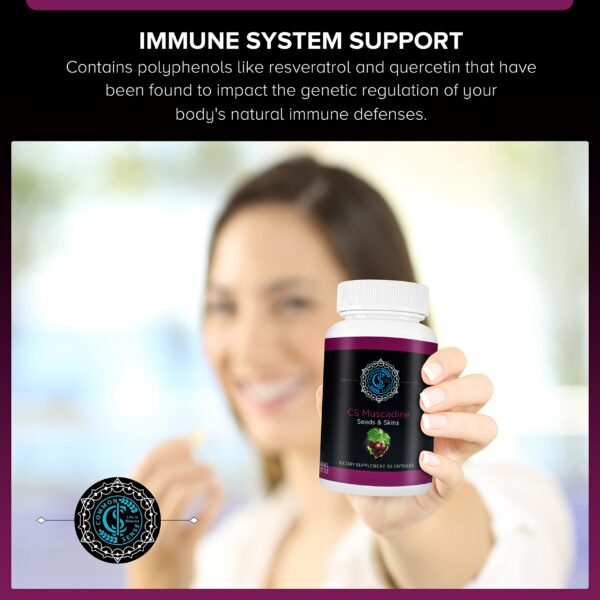 Extracto natural de uva muscadine para bienestar general