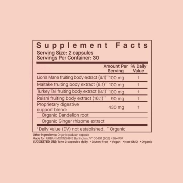 Comparación de suplemento de hongos antes y después