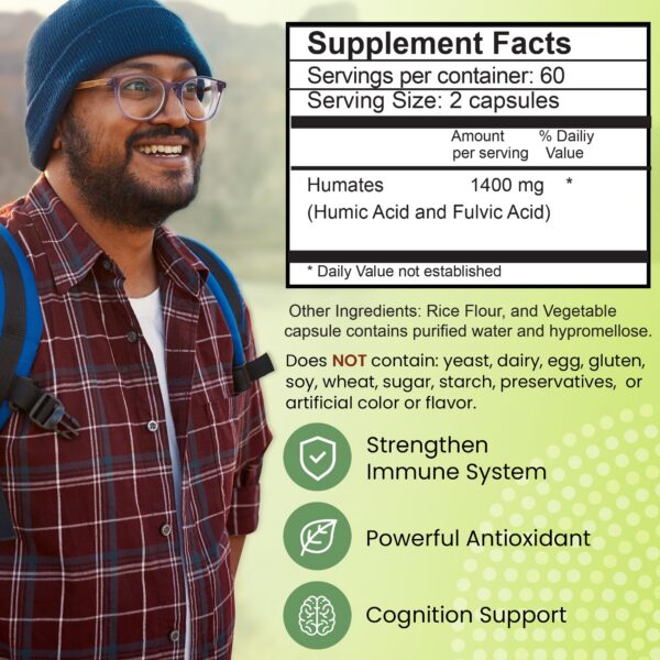 Version 1.0.0 Comparación de tamaño de Outback Naturals Fulvic Humic