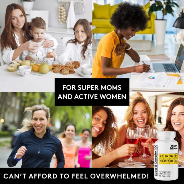 Complejo B suplementario para papás y mamás activos