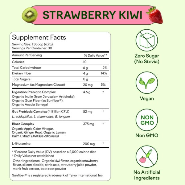 Complejo herbal orgánico Feel Goods contra gases hinchazón