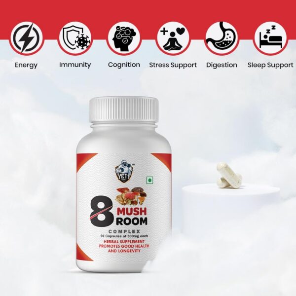 Complejo de hongos con adaptógenos para combatir la fatiga