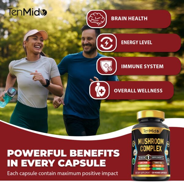 Complejo de Hongos para apoyo inmune y energía