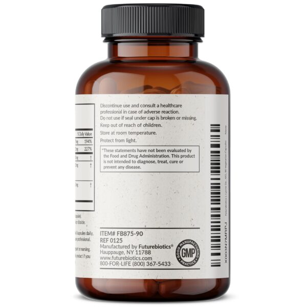 Frasco con información de lote