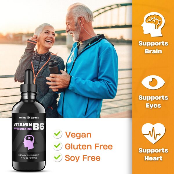 Complemento de vitamina B6 piridoxina Think Above