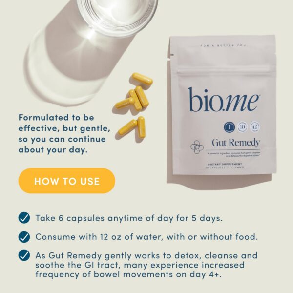 Componentes naturales calmantes para el intestino en Bio.me