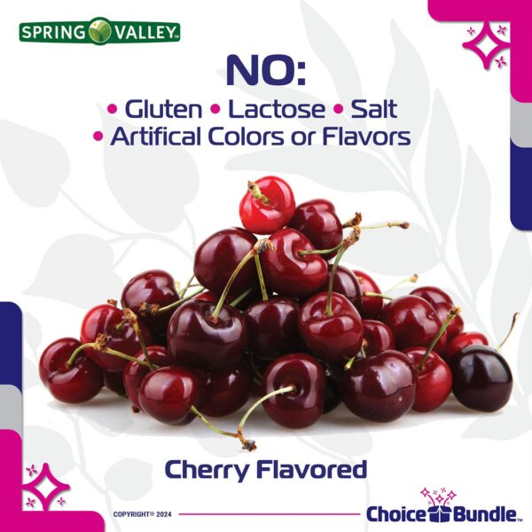 Datos de nutrición Spring Valley B12