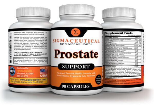 contenido caja suplemento prostata con extractos naturales