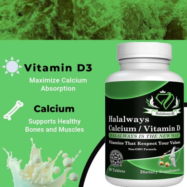 Contenido de calcio 650 mg y vitamina D 10 mcg