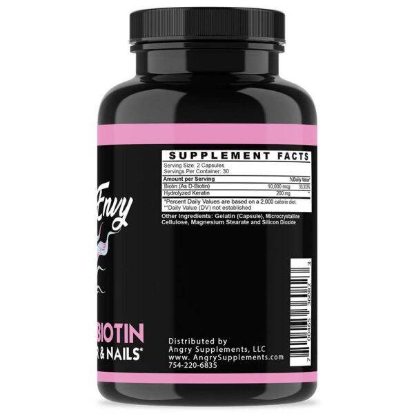 Contenido cápsulas Hair Envy suplemento para cabello