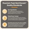 Version 1.0.0 Mountain Peak Nutritionals soporte colesterol cápsulas vegetales