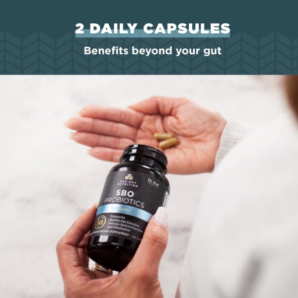 Contenido frasco Ancient Nutrition SBO Probiotics Ultimate 60 cápsulas