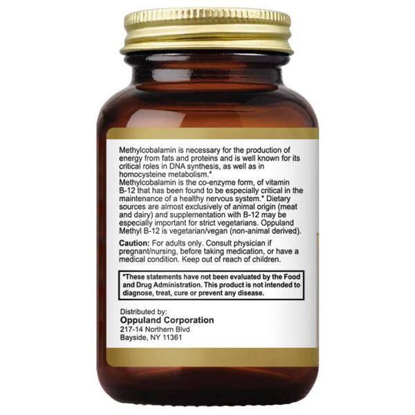 Version 1.0.0 Contenido frasco Oppuland Metil B12 140 tabletas