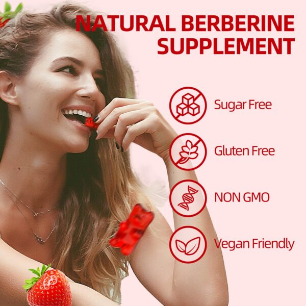 contenido gomitas berberina con canela ceilán 120 unidades