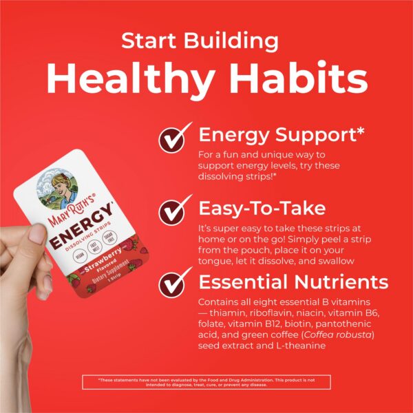 Contenido interior tiras disolventes MaryRuth's sabor fresa