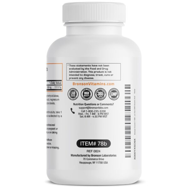 contenido nutricional bronson vitamina c 1000 mg