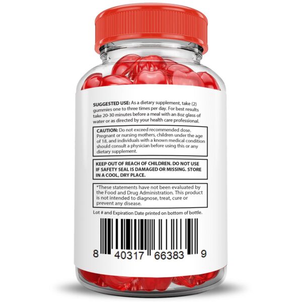 Contenido del paquete de gomitas Ignite Keto ACV