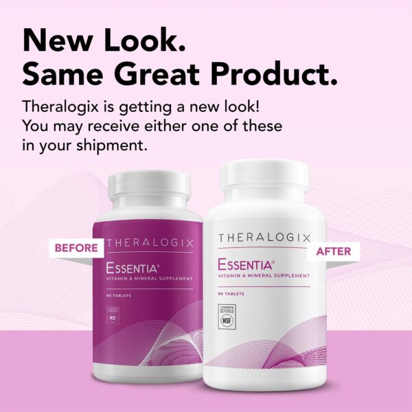 Contenido paquete multivitamínico Theralogix Essentia mujeres