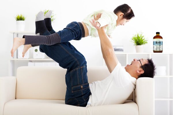 Contenido de plata coloidal en solución