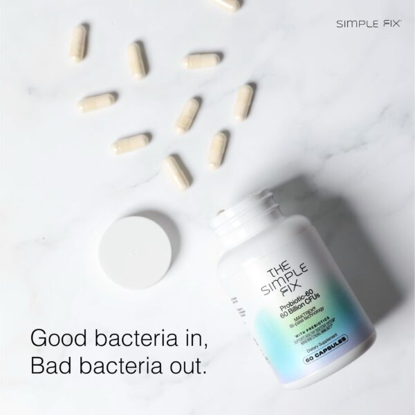 Contents probiótico The Simple Fix con 60 cápsulas