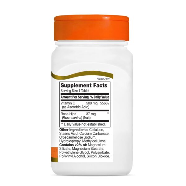 Contenido vitamin C con escaramujo 21st Century tabletas