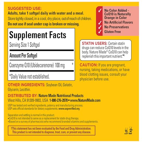 Version 1.0.0 Etiqueta de CoQ10 100 mg