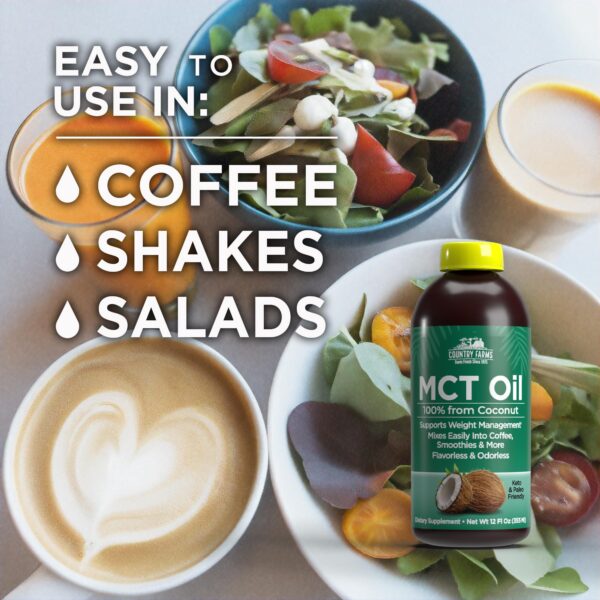 Uso recomendado Country Farms MCT Oil