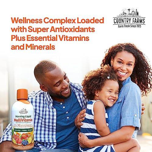 COUNTRY FARMS multivitamínico líquido taza con bebida saludable