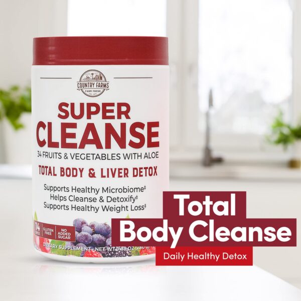 Country Farms Super Cleanse bebida saludable y vegana
