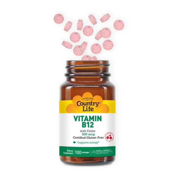 Country Life vitamina b12 apoyo energía y sangre
