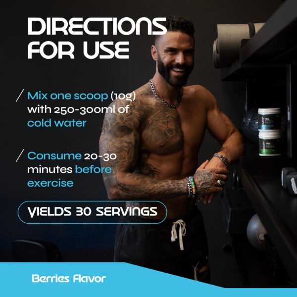 Frasco COURA pre-entrenamiento con tapa