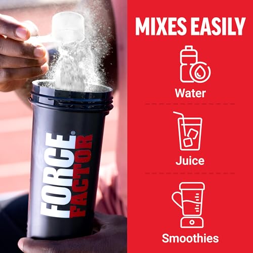 Creatina monohidrato Force Factor polvo sin sabor para fuerza