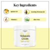 Crema sueño reversible arrugas reducción melatonina 4 oz