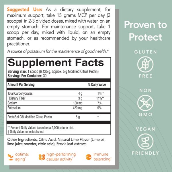 Cuchara con polvo de pectina cítrica PectaSol sabor lima