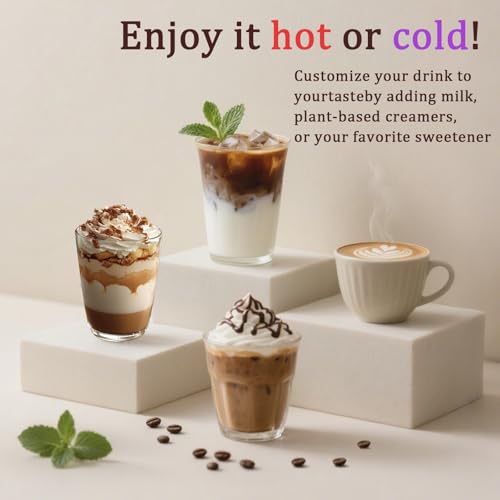 Cucharadita con polvo de café de hongos Daitea para preparar bebida