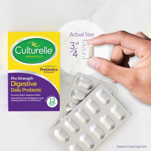 Culturelle Pro Strength caja y cápsulas para bienestar digestivo