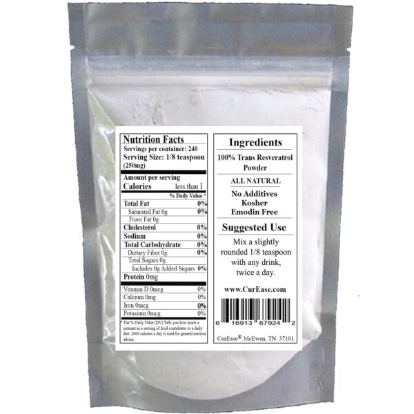 Cerca de la etiqueta del producto CurEase