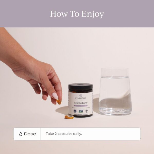 Ingredientes en empaque de Healthy Glow