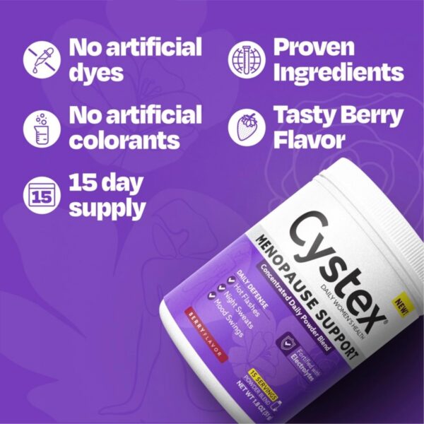 Presentación de polvos con sabor bayas