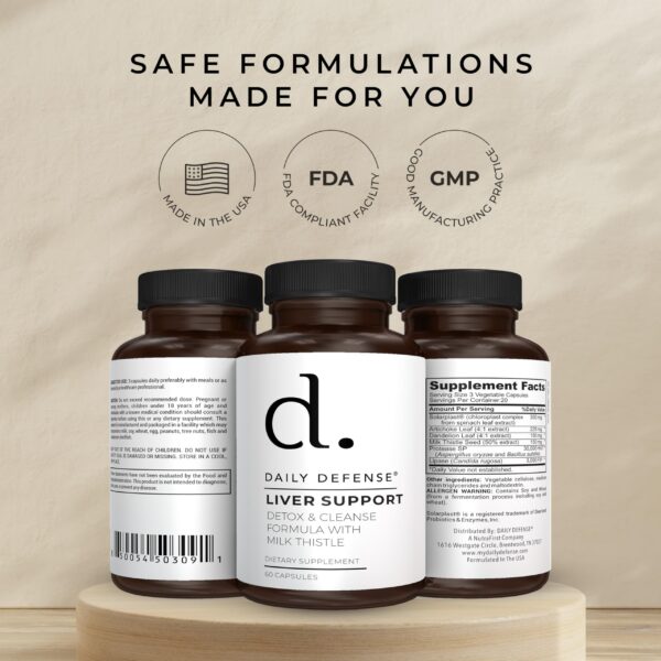 Version 1.0.0 Envase Daily Defense en estante