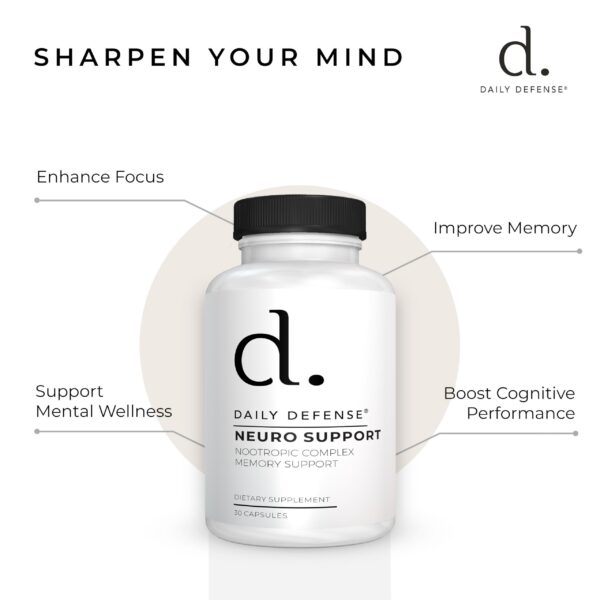 Daily Defense mejoras cognitivas con Bacopa y Ginkgo Biloba
