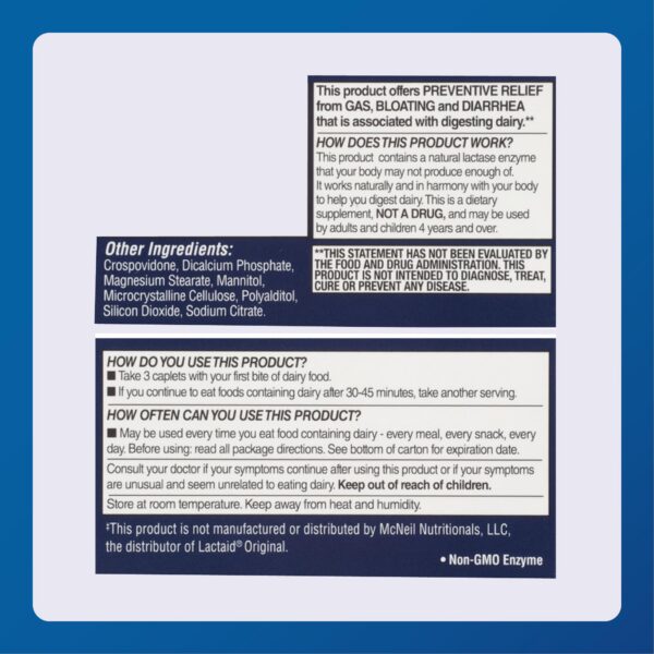 Etiqueta frontal Dairy Aid Original