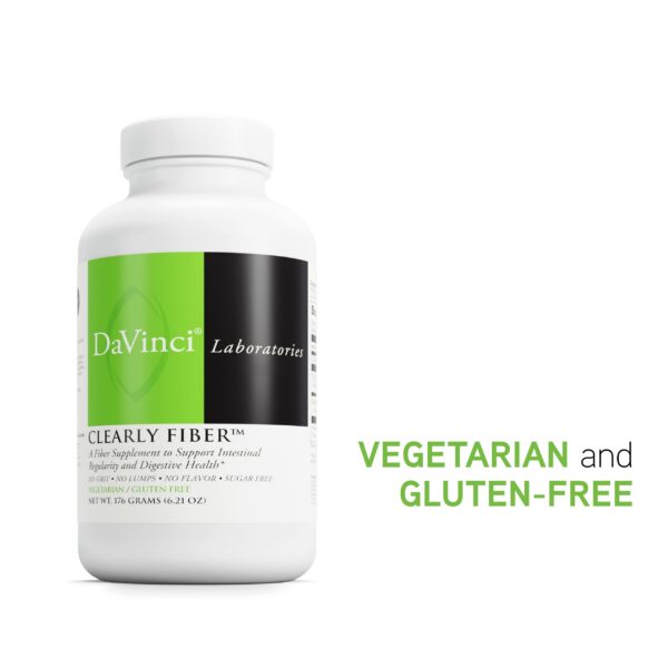 DAVINCI Clearly Fiber envase y suplemento para salud intestinal