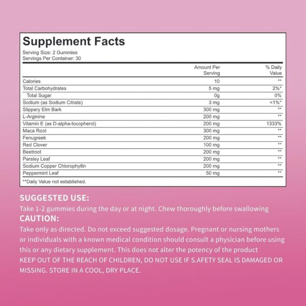 Etiqueta frontal con datos del producto