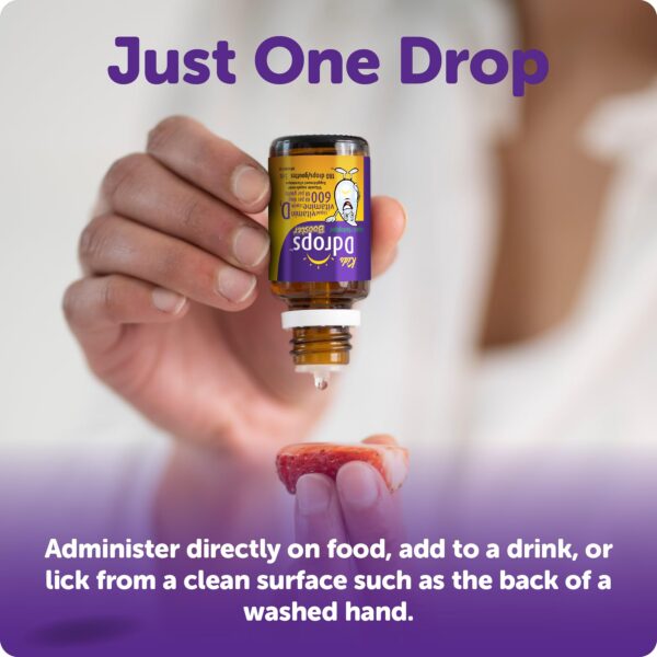 Frasco y gotero de vitamina D