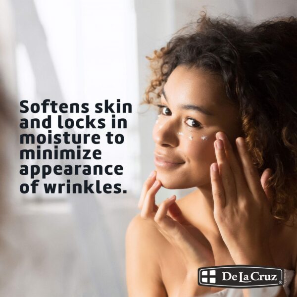 Etiqueta de ingredientes de la crema y el aceite