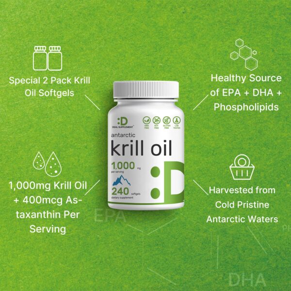 Etiqueta de krill oil sin gluten