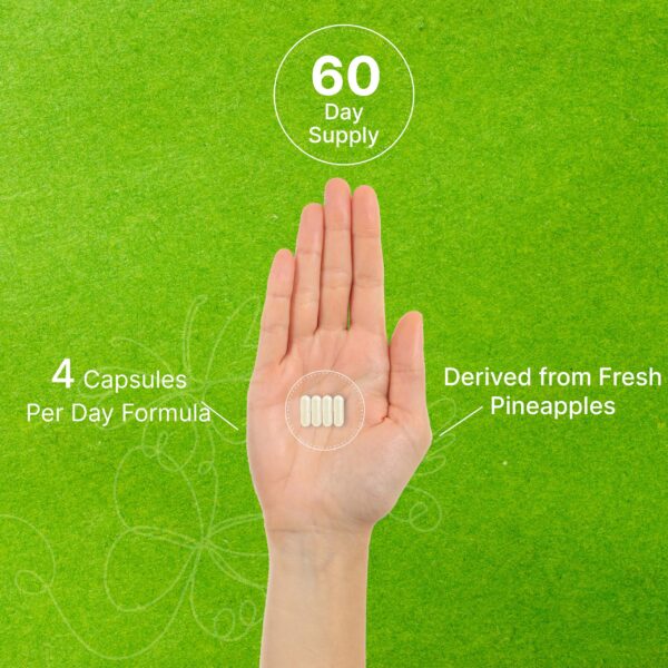 Frasco de bromelina 240 cápsulas